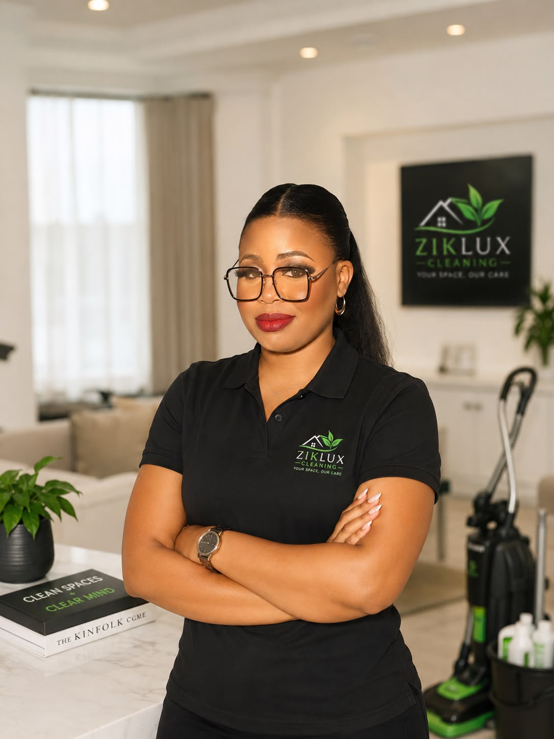 Ngozi, founder of ZikLux Cleaning